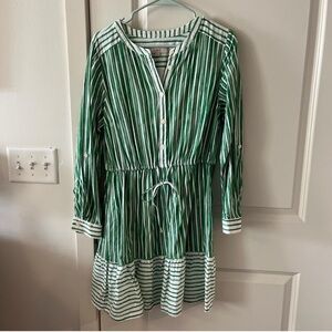 Green Striped Dress